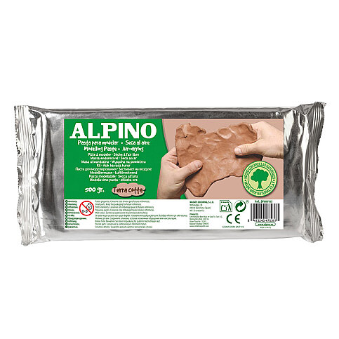 ALPİNO DP-105 SERAMİK HAMURU ŞEKİLLENDİRME KİLİ KAHVE 500gr - 1
