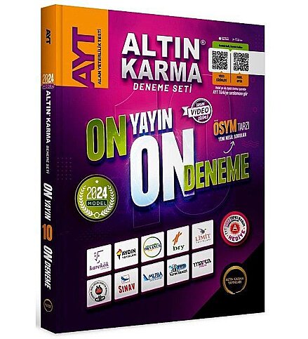 ALTIN KARMA YAYINLARI AYT 2024 DENEME SETİ 10 YAYIN - 1
