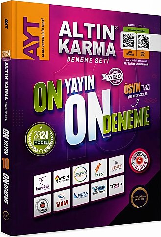 ALTIN KARMA YAYINLARI AYT 2024 DENEME SETİ 10 YAYIN - 1