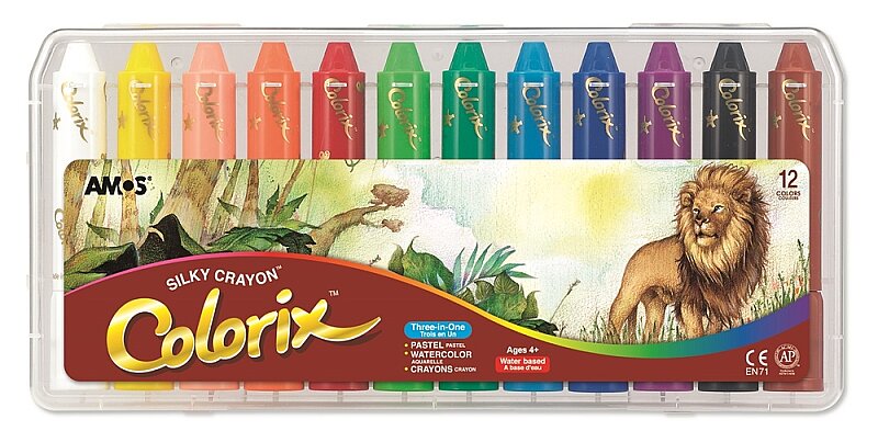 AMOS CRX5PC12 COLORİX 3İN1 PASTEL BOYA 12 RENK