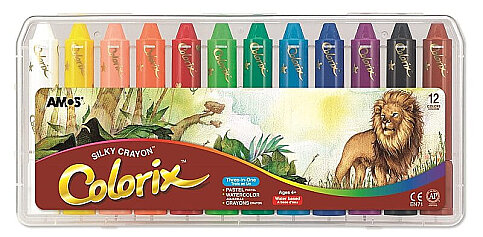 AMOS CRX5PC12 COLORİX 3İN1 PASTEL BOYA 12 RENK - 1