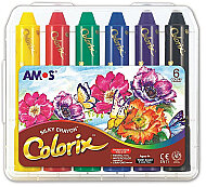 AMOS CRX5PC6 COLORİX 3İN1 PASTEL BOYA 6 RENK - AMOS