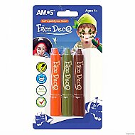 AMOS FD5B3B YÜZ BOYASI 3 RENK BLİSTER - AMOS