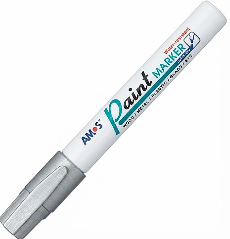 AMOS PM12D-SI PAİNT MARKÖR GÜMÜŞ - 1