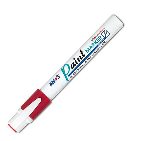AMOS PM12D-RD PAİNT MARKÖR KIRMIZI - 1