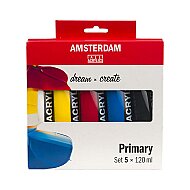 AMSTERDAM AKRİLİK BOYA 5Lİ SET 120ml (RT17791905) - AMSTERDAM