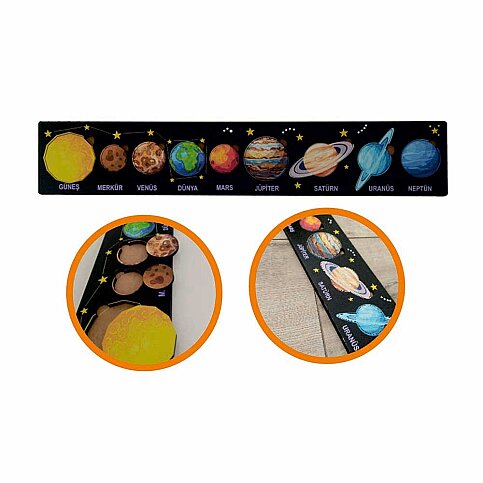 ANKEBUT 31111 PUZZLE GÜNEŞ SİSTEMİ SİYAH 9 PARÇA - 1