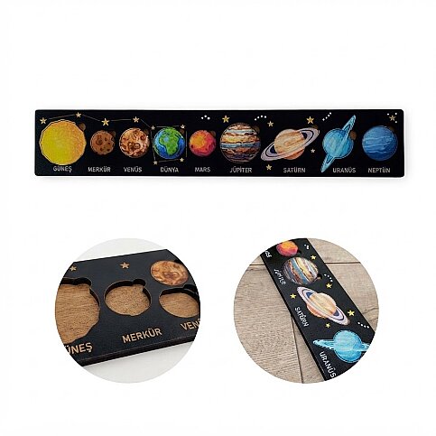 ANKEBUT 31111 PUZZLE GÜNEŞ SİSTEMİ SİYAH 9 PARÇA - 1