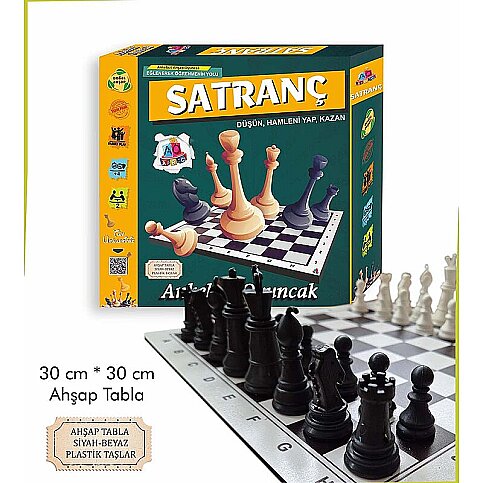ANKEBUT 33597 AHŞAP TAVLA SATRANÇ - 1