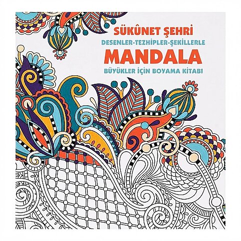ANONİM YAYINCILIK MANDALA-SUKÜNET ŞEHRİ BÜYÜKLER İÇİN BOYAMA KİTABI - 1