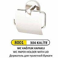 ARI METAL 8001 TUVALET KAĞIDI APARATI KAPAKLI - ARI METAL
