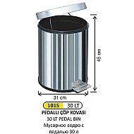 ARI METAL A1015 PEDALLI ÇÖP KOVASI 30lt - ARI METAL