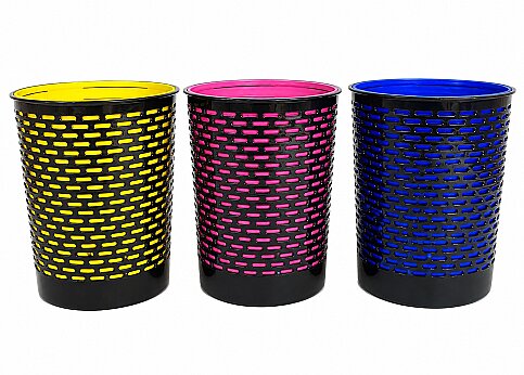 ARK 1053-1 MESH TİPİ ÇÖP KOVASI (SİYAH-YEŞİL) - 1