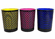 ARK 1053-3 MESH TİPİ ÇÖP KOVASI (SİYAH-KIRMIZI) - ARK