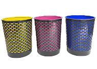 Ark 1053-4 Mesh Tipi Çöp Kovası (Siyah-Sarı) - ARK