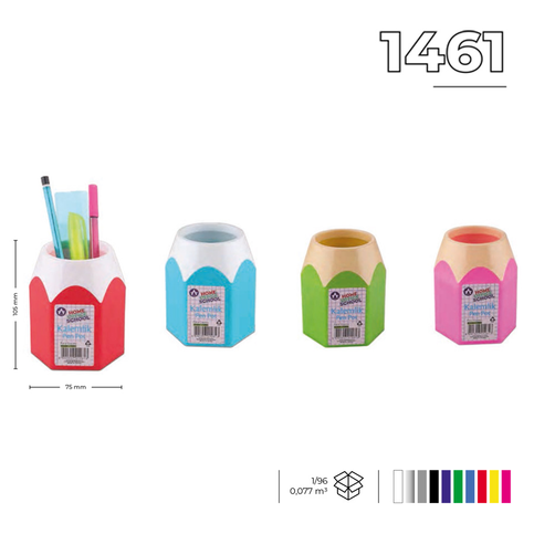 Ark 1461 Masa Üstü Kalemlik Pembe - 1