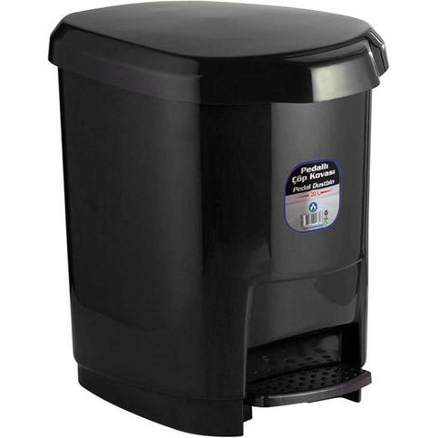 Ark 1580 Pedallı Çöp Kovası 20Lt Gri - 1