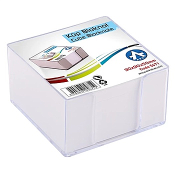 ARK 567-1 KÜP BLOK NOT KAĞIDI 9x9cm BEYAZ - 1