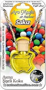 AROMAGİC 39436 ASMA ŞİŞELİ OTO KOKUSU SAKIZ 10ml - 1