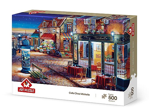 ART PUZZLE 5107 CAFE CHEZ MİCHELLE 500 PARÇA - 1