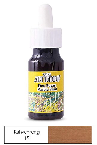 ARTDECO 016B EBRU BOYASI 15 KAHVERENGİ 30ml (DAMLALIKLI)(Y-016B-15) - 1