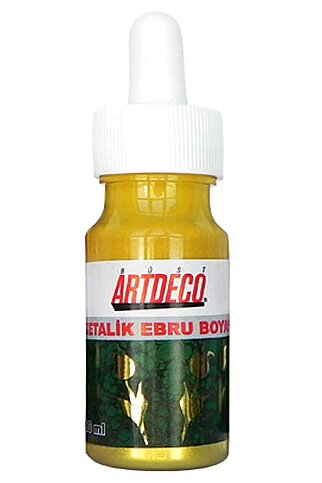 ARTDECO 017B EBRU BOYASI 21 METALİK ALTIN 30ml (Y-017B-21) - 1