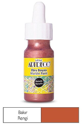 ARTDECO 017B EBRU BOYASI 28 METALİK BAKIR 30ml (Y-017B-28) - 1