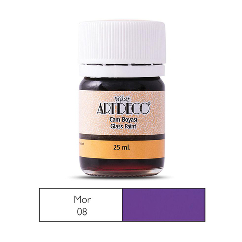 Artdeco 030A Cam Boyası 08 Mor 25Ml - 1