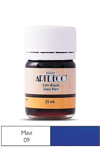 ARTDECO 030A CAM BOYASI 09 MAVİ 25ml (Y-030A-09) - 1