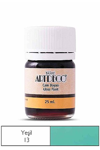 ARTDECO 030A CAM BOYASI 13 YEŞİL 25ml (Y-030A-13) - 1