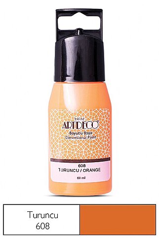 ARTDECO 042C BOYUTLU BOYA 608 TURUNCU 60ml (Y-042C-608) - 1