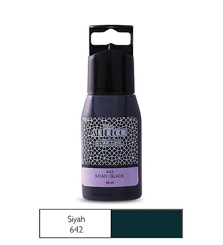 ARTDECO 042C BOYUTLU BOYA 642 SİYAH 60ml (Y-042C-642) - 1