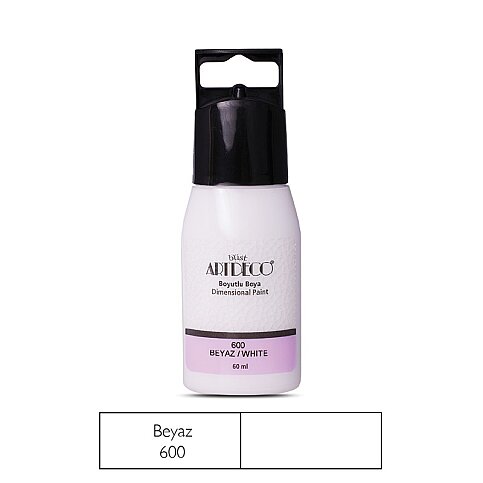 ARTDECO 042F BOYUTLU BOYA 600 BEYAZ 50ml (Y-042F-600) - 1