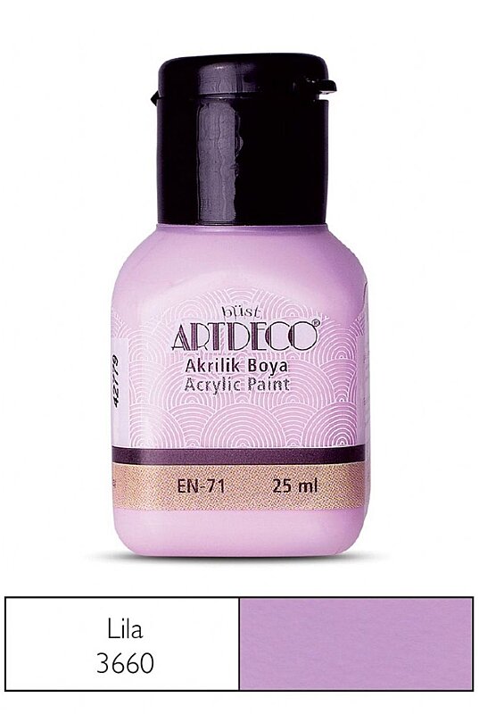 ARTDECO 070A AKRİLİK BOYA 3660 LİLA 25ml (Y-070A-3660)