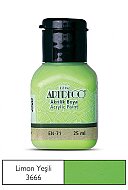 ARTDECO 070A AKRİLİK BOYA 3666 LİMON YEŞİLİ 25ml (Y-070A-3666) - ARTDECO