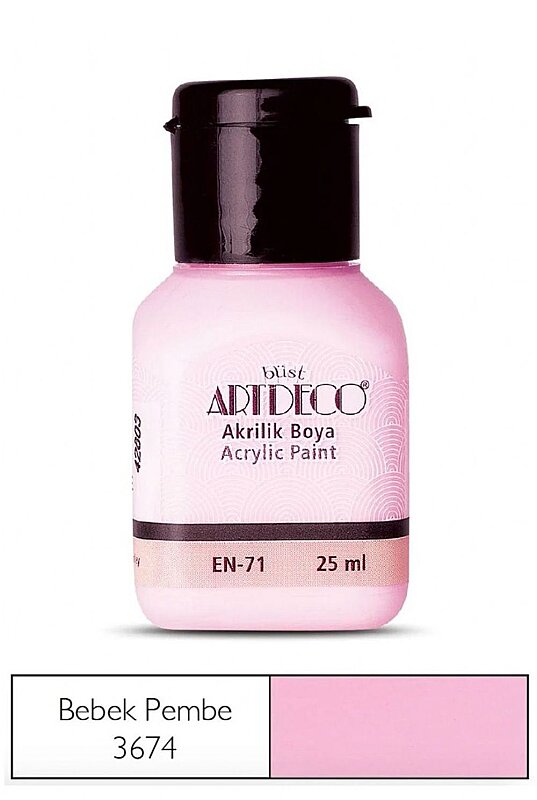 ARTDECO 070A AKRİLİK BOYA 3674 BEBEK PEMBESİ 25ml (Y-070A-3674)