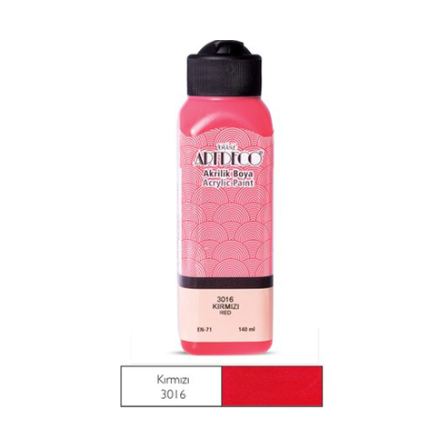 Artdeco 070R Akrilik Boya 3016 Kırmızı 140ml (Y-070R-3016) - 1
