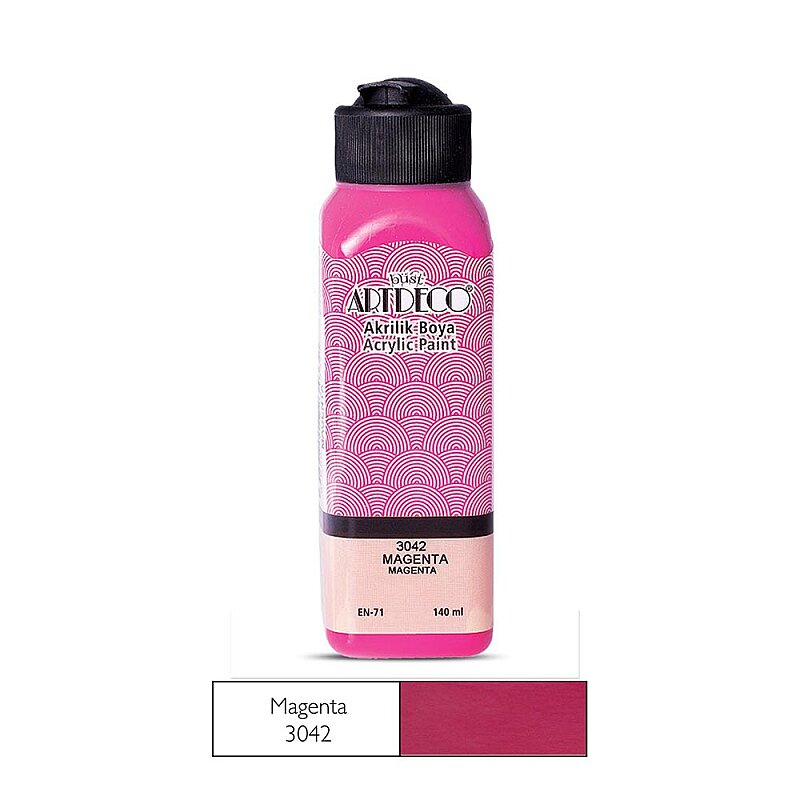 ARTDECO 070R AKRİLİK BOYA 3042 MAGENTA 140ml (Y-070R-3042)