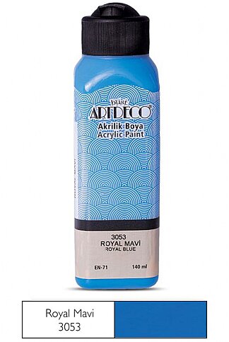 ARTDECO 070R AKRİLİK BOYA 3053 ROYAL MAVİ 140ml (Y-070R-3053) - 1