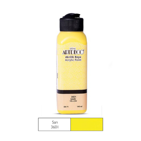 Artdeco 70R Akrilik Boya 3601 Sarı 140Ml - 1
