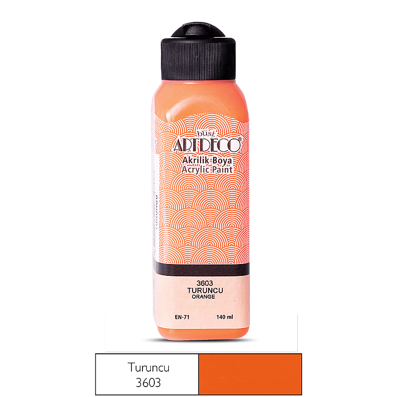 ARTDECO 070R AKRİLİK BOYA 3603 TURUNCU 140ml (Y-070R-3603)