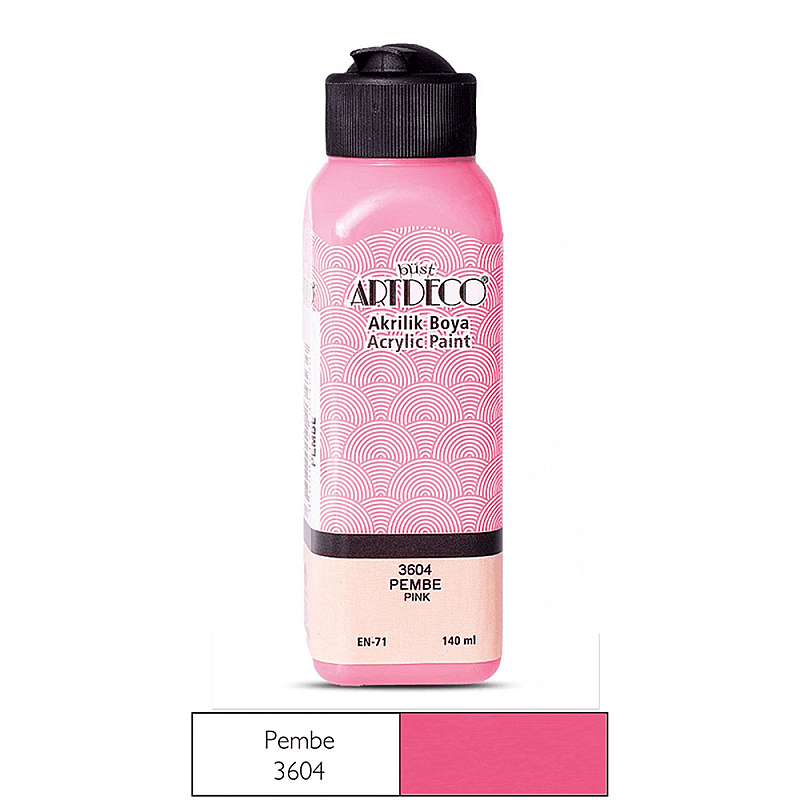 ARTDECO 070R AKRİLİK BOYA 3604 PEMBE 140ml (Y-070R-3604)