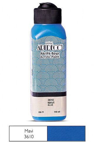 ARTDECO 070R AKRİLİK BOYA 3610 MAVİ 140ml (Y-070R-3610) - 1