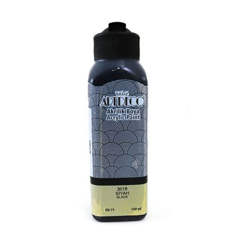 Artdeco 70R Akrilik Boya 3618 Siyah 140Ml - 1