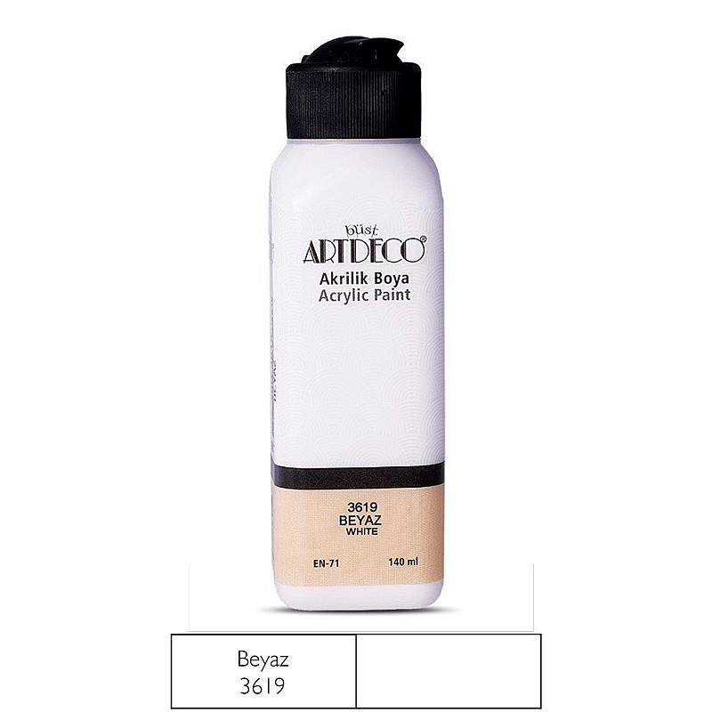 ARTDECO 070R AKRİLİK BOYA 3619 BEYAZ 140ml (Y-070R-3619)
