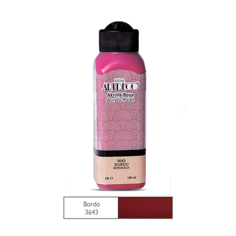 Artdeco 70R Akrilik Boya 3643 Bordo 140Ml - 1
