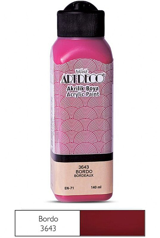 ARTDECO 070R AKRİLİK BOYA 3643 BORDO 140ml (Y-070R-3643)
