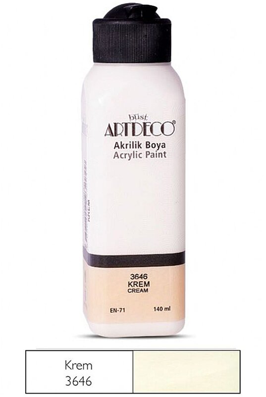 ARTDECO 070R AKRİLİK BOYA 3646 KREM 140ml (Y-070R-3646)