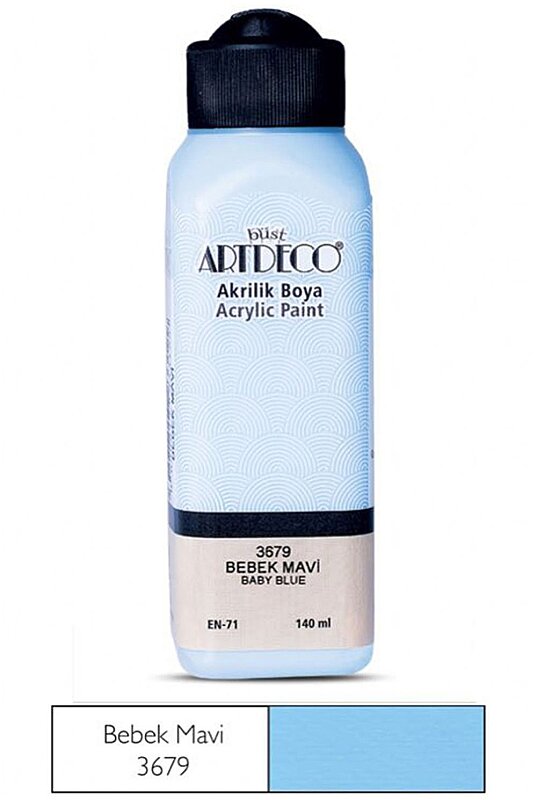 ARTDECO 070R AKRİLİK BOYA 3679 BEBEK MAVİSİ 140ml (Y-070R-3679)