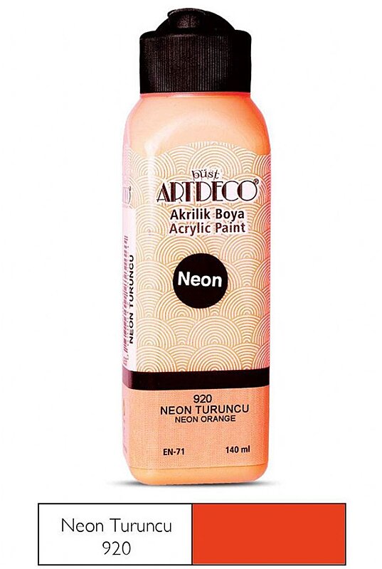 ARTDECO 070R AKRİLİK BOYA 920 NEON TURUNCU 140ml (Y-070R-920)